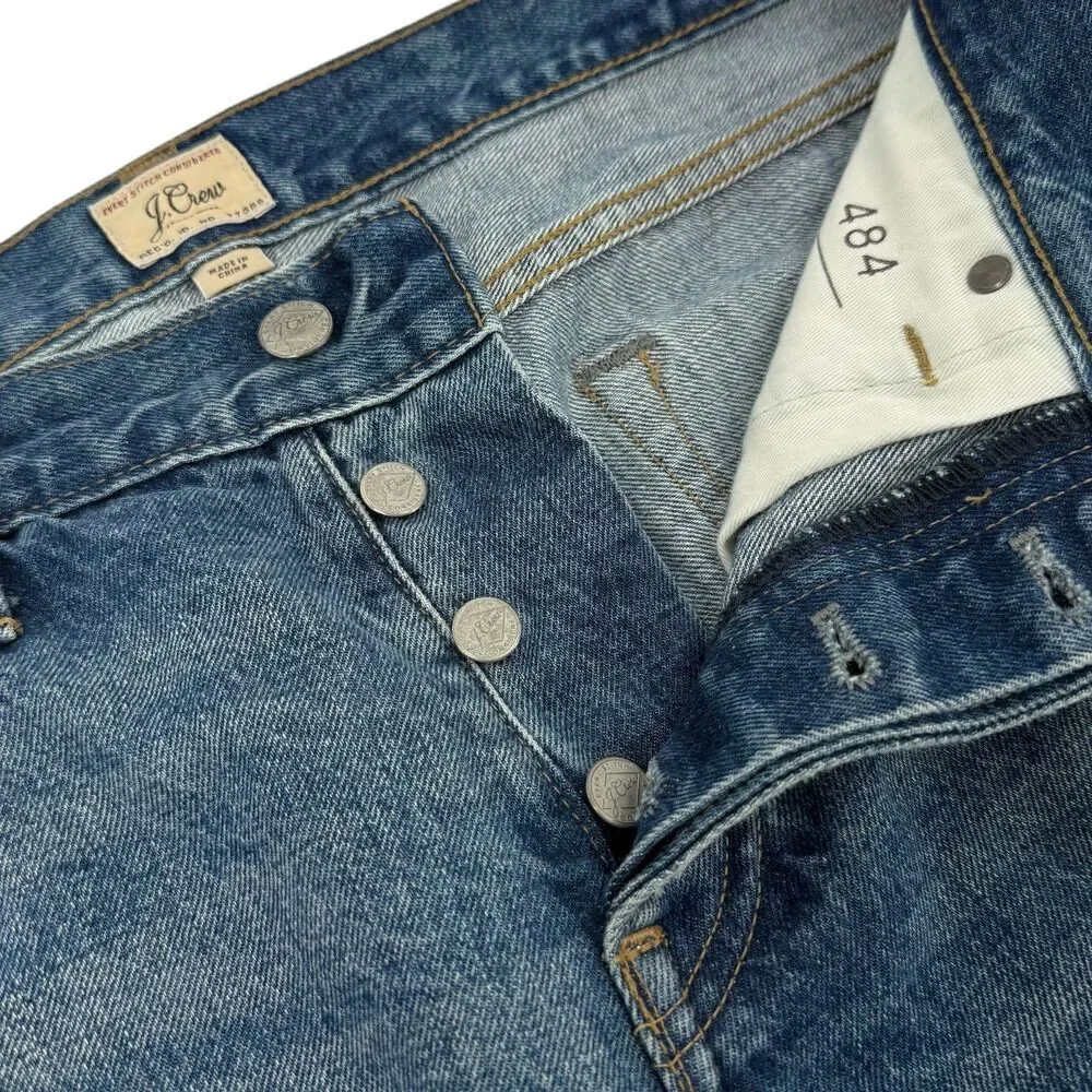 J. Crew Men's Selvedge 484 Slim Tapered Japanese Denim Jeans 33x32